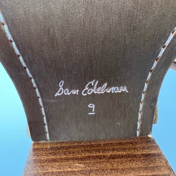 SAM EDELMAN Bellamie Suede Riding Heel Biker Boots Size 9 - Picture 15 of 16